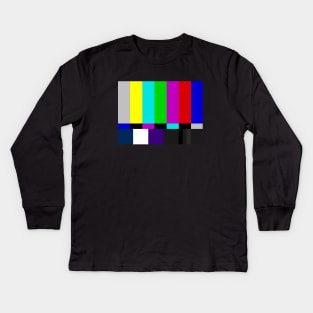 Test Pattern Kids Long Sleeve T-Shirt